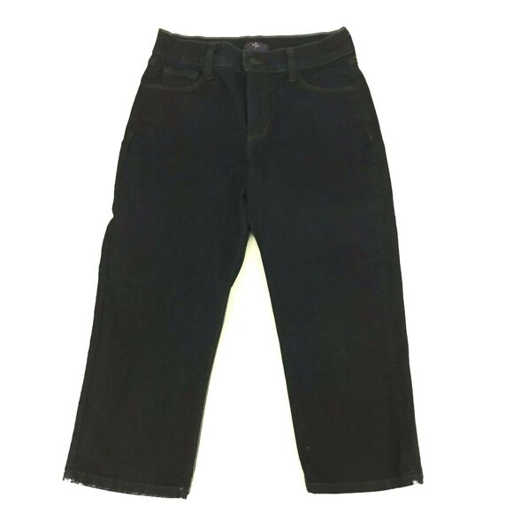 NYDJ Denim - Not Your Daughter's Jeans NYDJ Women's Crop Capri Jeans Size 4 Dark Wash USA